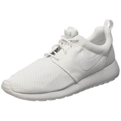 white nike athletic shoes.